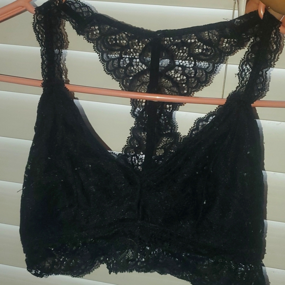 XS Black Lace Bra